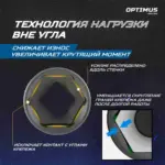 opt 40303 nabor udarnykh golovok tonkostennykh 1 2 17 19 21 mm
