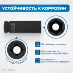 opt 40303 nabor udarnykh golovok tonkostennykh 1 2 17 19 21 mm